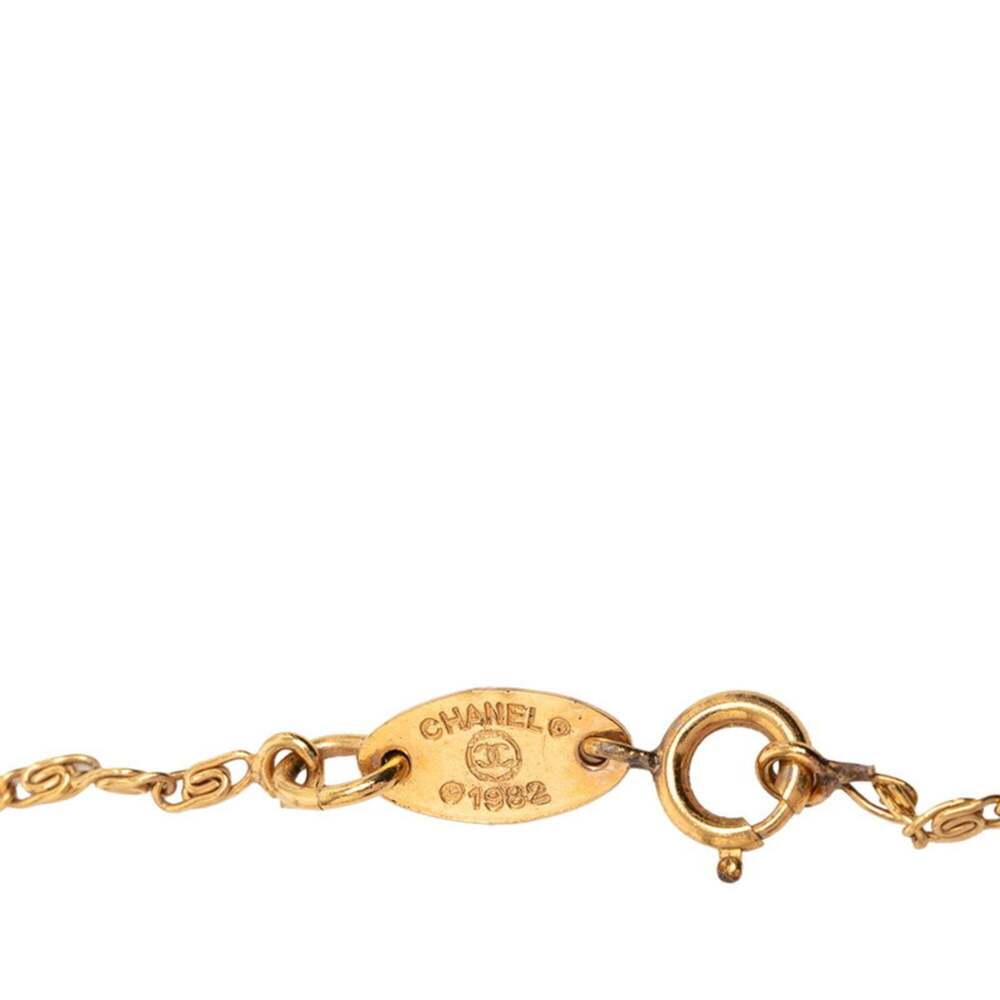 CHANEL Authentic Gold Logo Necklace - Picture 4 of 6